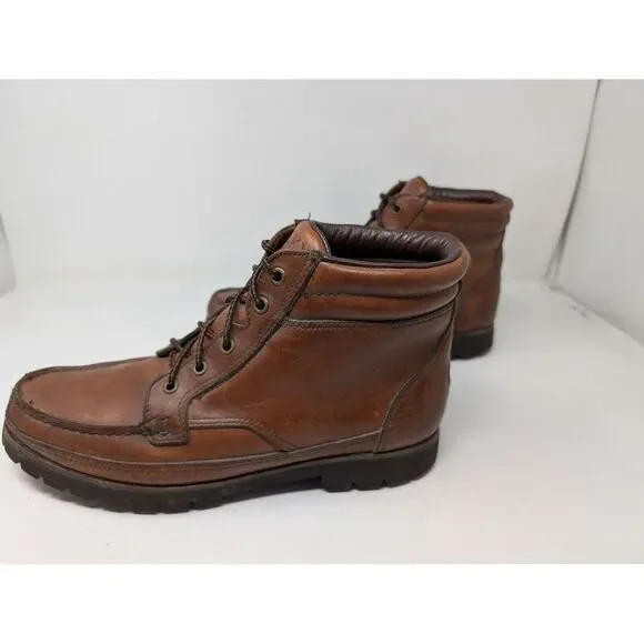 Rocky 3358 Gore-Tex Boots Mens 10 M Brown Leather Hiking Chukka‎ Ankle Vibram